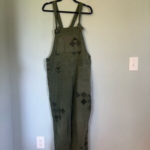 Pilcro patchwork overalls size 32